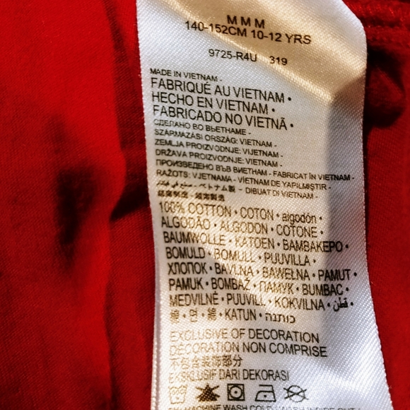 Chuck Taylor Converse All Star Kids Short Sleeve Shirt Medium Age 10-12. - Picture 5 of 8